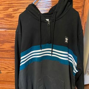 Men’s lightweight Adidas quarter zip pull over hoody size XL